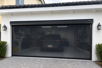 Motorized Screen - Trapped Mount, White Frame & White Screen