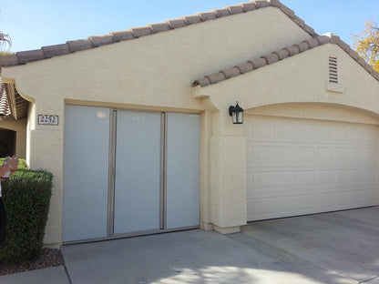 Garage Door Screen 16x7 | Retractable Screen | White PVC Polyester | Central FL