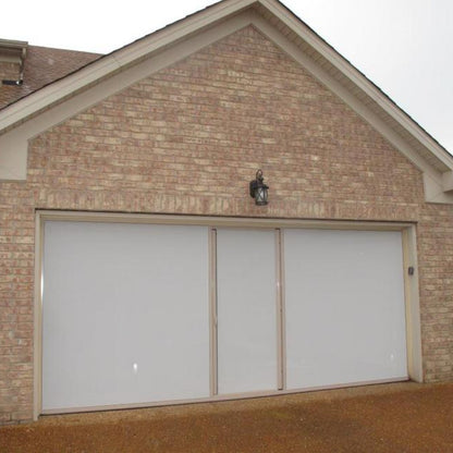 Garage Door Screen 16x7 | Retractable Screen | White PVC Polyester | Central FL
